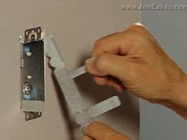 how to secure existing electrical box without studs|electrical box no stud.